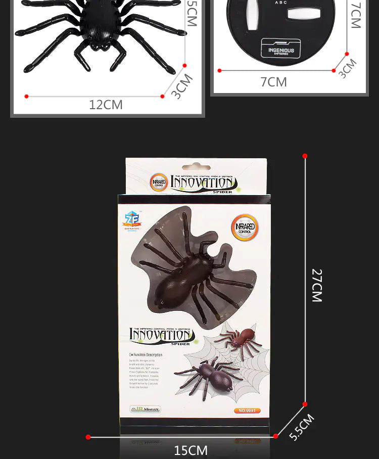 Realistic Remote-Controlled Spider Electronic Pet Toy