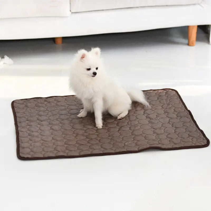 Cooling Ice Silk Mat for Summer Pet Comfort