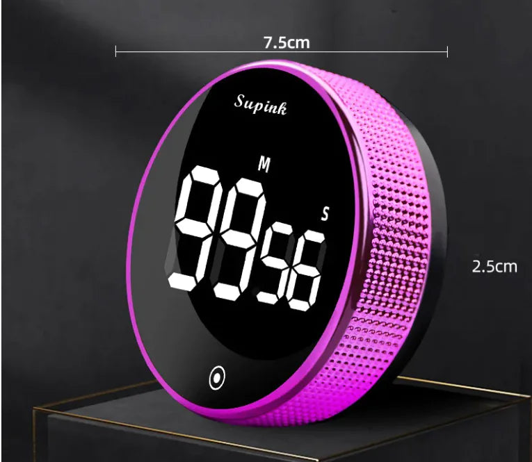 LED Timer - Large Screen Rotatable Reminder Timer with Magnetic Base